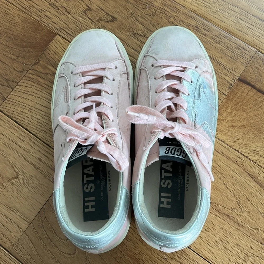 Golden goose 37 pink sneakers ggdb hi star - Picture 7 of 8
